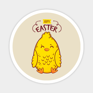 Easter cheerful chicken Magnet